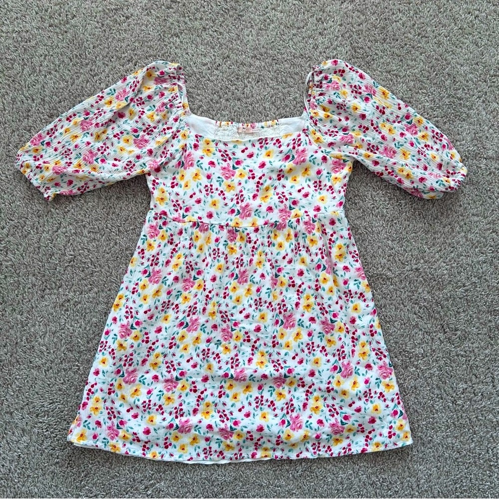 Girls mi ami Floral Babydoll Dress size 10 (Francesca’s Collection)